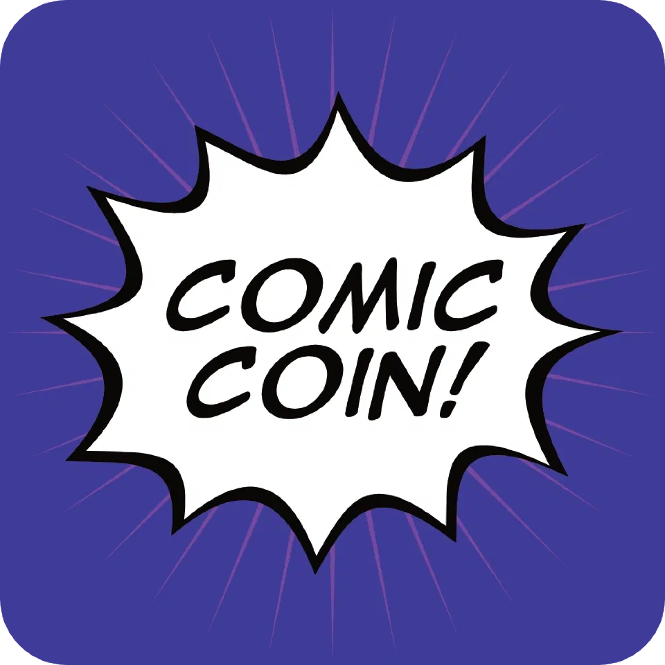 Comic Coin purple logo